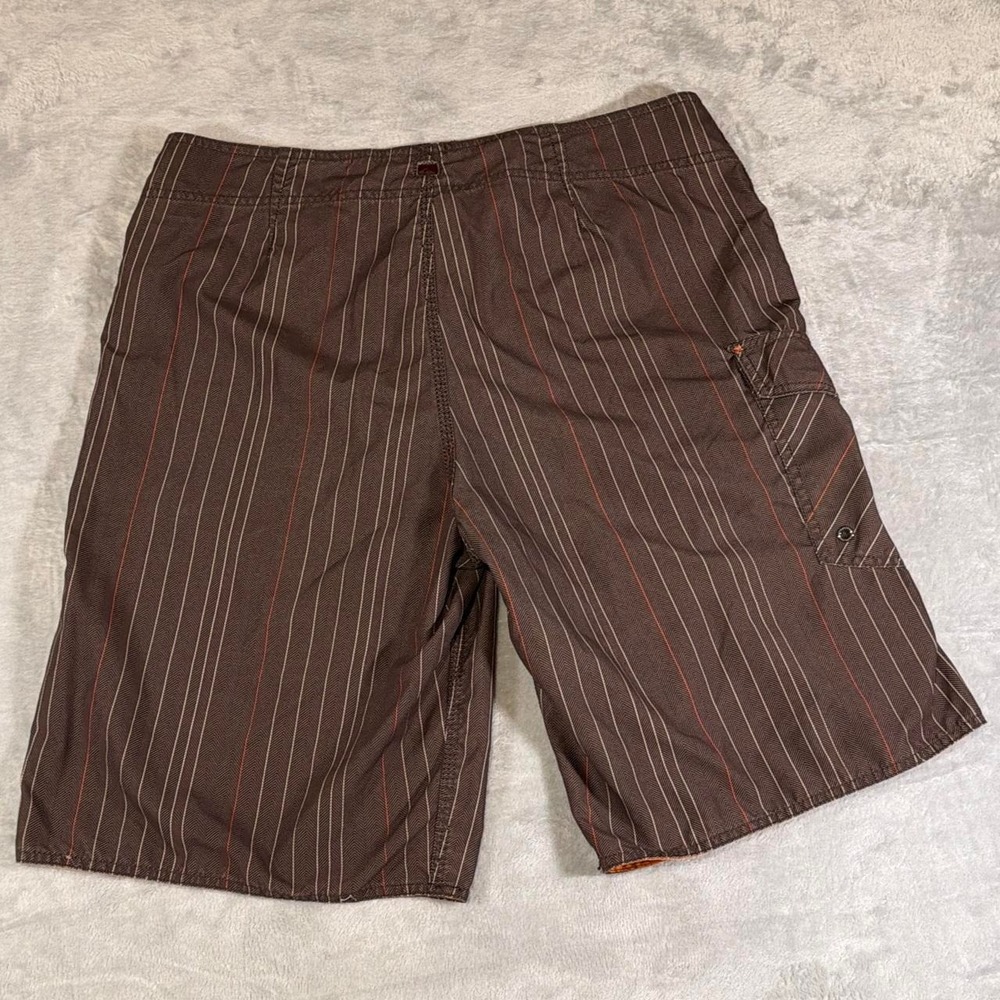 Y2K Vintage Quiksilver Board Shorts | Brown/Orange | Size 34 - Picture 5 of 6